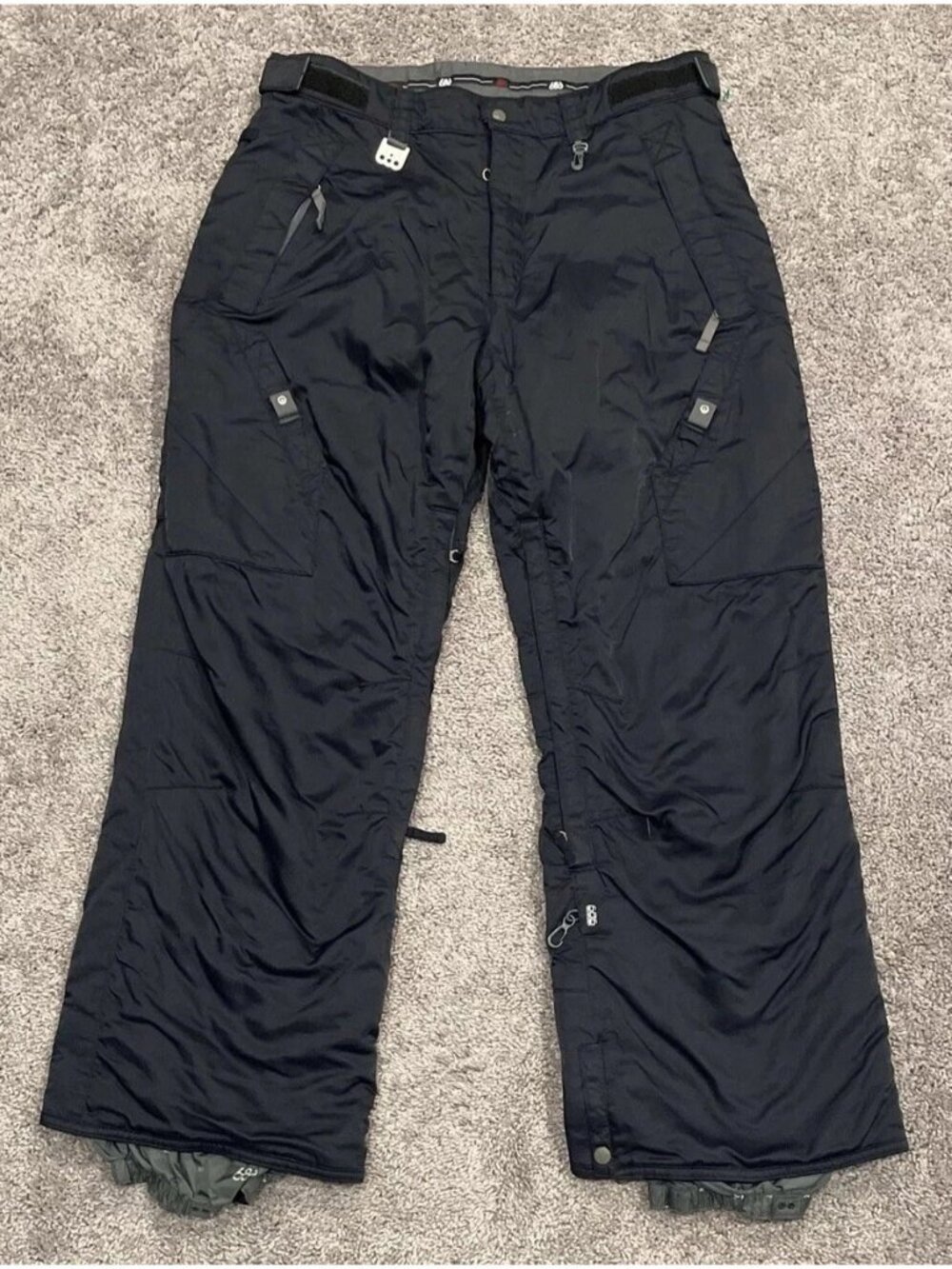 686 Ace XL Men's Snowboard/ski Waterproof Insulated cargo pants Blue Y2K